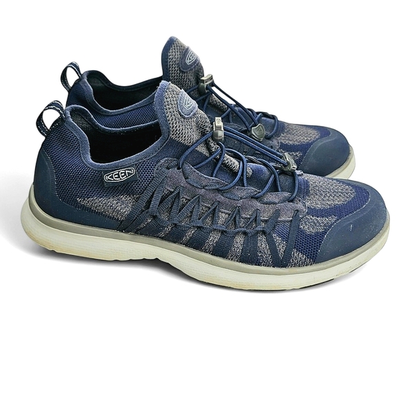 Keen Other - KEEN Men's Uneek Exo Blue Slip-on Bungee Trail Sneaker Size 11